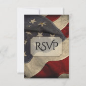 Militaire RSVP met menuopties (Achterkant)