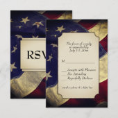 Militaire RSVP met menuopties (Voorkant / Achterkant)