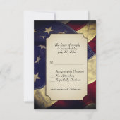 Militaire RSVP met menuopties Kaartje (Voorkant)