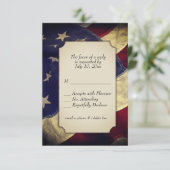 Militaire RSVP met menuopties Kaartje (Staand voorkant)