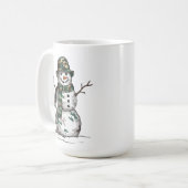 Militaire Sneeuwman Koffiemok (Voorkant links)