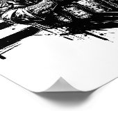 Militaire soldaat Amerikaanse vlag Patriottische k Poster (Hoek)