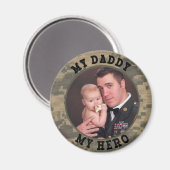 Militaire Soldaat Mijn Papa Mijn Hero Foto Lijst Magneet (Voorkant / Achterkant)