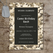 Militaire Soldaat Zand Digitale Camouflage Verjaar Kaart