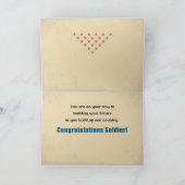 Militaire soldaten van het Afstuderen van het land Kaart (Binnen)