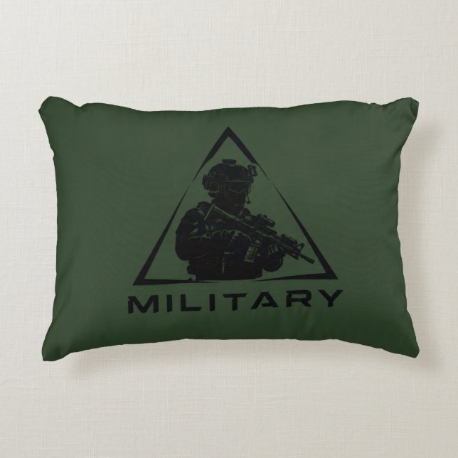 Militaire spec ops groen ontwerp accent kussen (Voorkant)