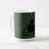 Militaire spec ops groen ontwerp koffiemok (Voorkant links)