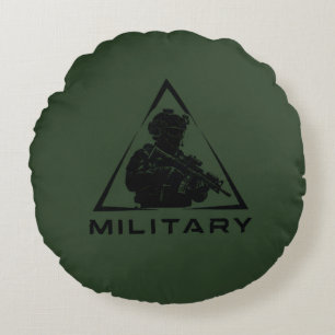 Militaire spec ops groen ontwerp rond kussen