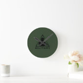 Militaire spec ops groen ontwerp ronde klok (Huis)