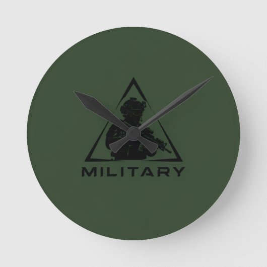 Militaire spec ops groen ontwerp ronde klok (Voorkant)