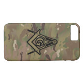 Militaire Square Compass Case-Mate iPhone Case (Achterkant (Horizontaal))