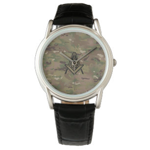 Militaire Square Compass Horloge