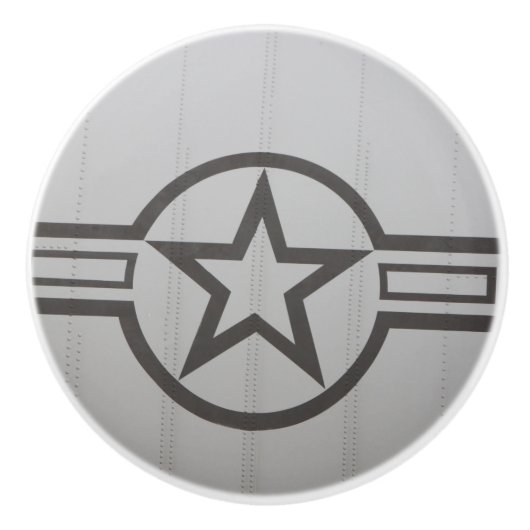 Militaire Star-keramische knop (Voorkant)