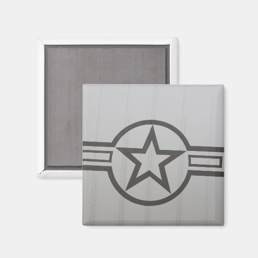 Militaire Star Magnet (Voorkant / Achterkant)