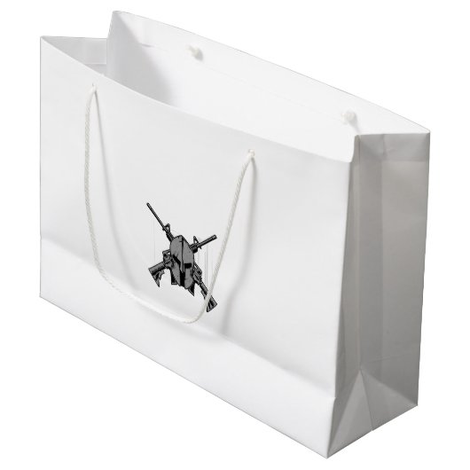 Militaire stevigheid groot cadeauzakje (Voorkant Gekanteld)