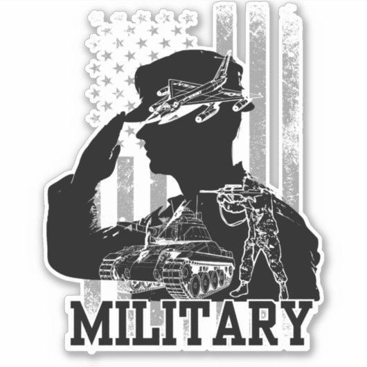 Militaire Sticker (Voorkant)
