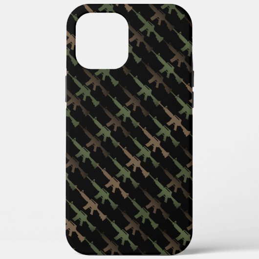 Militaire stijl geweer camouflage GI geweer cool v Case-Mate iPhone Case (Achterkant)
