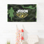 Militaire stijl partij achtergrond spandoek (Insitu)