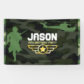 Militaire stijl partij achtergrond spandoek (Horizontaal)