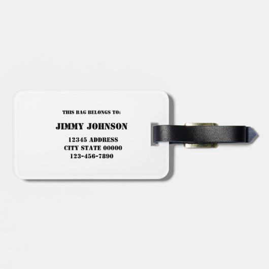 Militaire Stijl Pistool Camouflage GI Geweer Cool  Bagagelabel (Achterkant horizontaal)