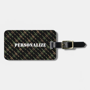 Militaire Stijl Pistool Camouflage GI Geweer Cool  Bagagelabel
