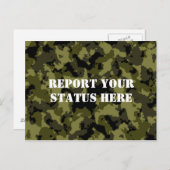 militaire stijl van Camouflage Briefkaart (Voorkant / Achterkant)