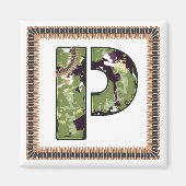 Militaire stijlbrief P Magneet (Voorkant)