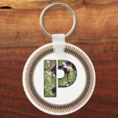 Militaire stijlbrief P Sleutelhanger (Voorkant)