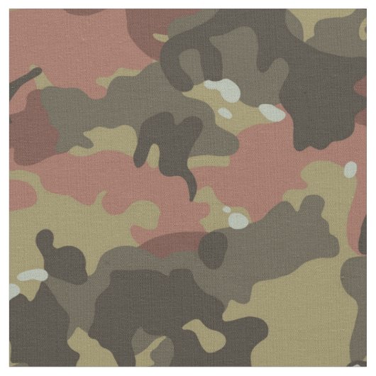 Militaire stof Khaki en Brown Camo (Close Up)