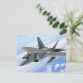 Militaire straaljager briefkaart (Staand voorkant)