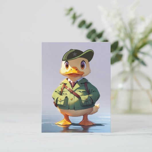 Militaire Strijdkrachten jaarlijks verlof GI Carto Briefkaart (Staand voorkant)