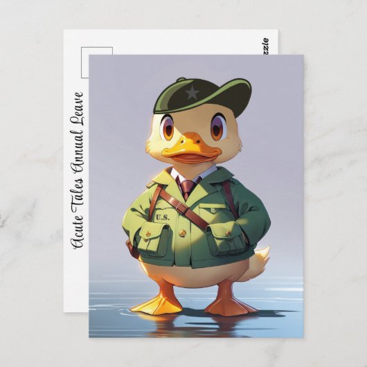 Militaire Strijdkrachten jaarlijks verlof GI Carto Briefkaart (Voorkant / Achterkant)