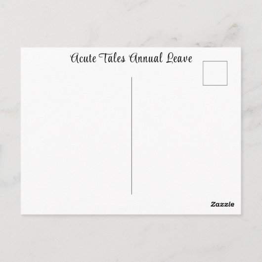 Militaire Strijdkrachten jaarlijks verlof GI Carto Briefkaart (Achterkant)