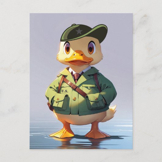 Militaire Strijdkrachten jaarlijks verlof GI Carto Briefkaart (Voorkant)