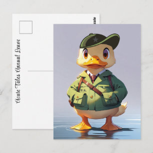 Militaire Strijdkrachten Jaarlijkse Verlof GI Cart Briefkaart