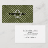 Militaire Strijdkrachten Leger Groene Recruiter St Visitekaartje (Voorkant / Achterkant)