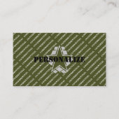 Militaire Strijdkrachten Leger Groene Recruiter St Visitekaartje (Voorkant)