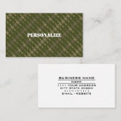 Militaire Strijdkrachten Recruiter Leger Groen Sep Visitekaartje (Voorkant / Achterkant)