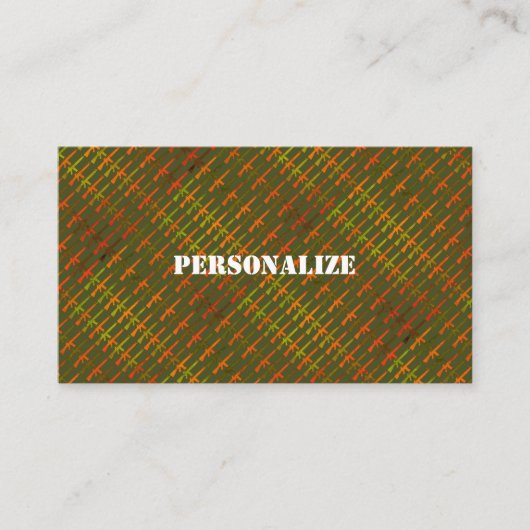 Militaire Strijdkrachten Recruiter Leger Groen Viv Visitekaartje (Voorkant)