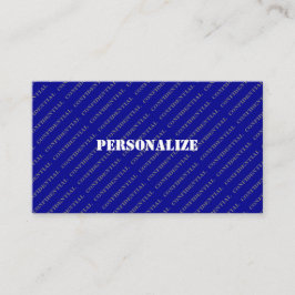 Militaire strijdkrachten Recruiter Stijl Blauwe Ru Visitekaartje