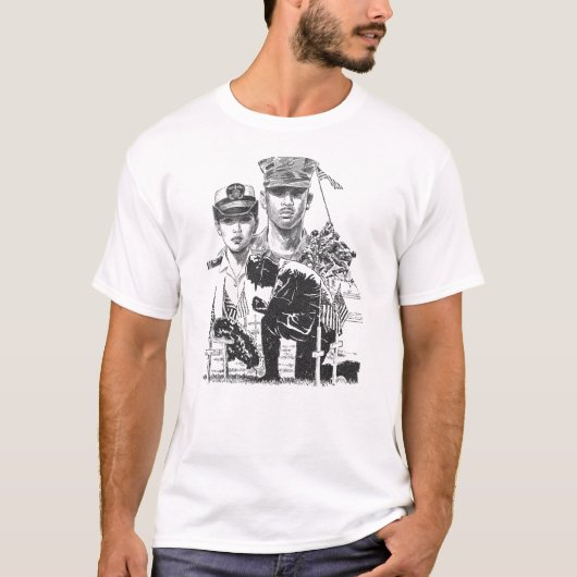Militaire strijdkrachten t-shirt (Voorkant)
