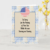 Militaire sympathiekaart voor zoon kaart (Gele Bloem)