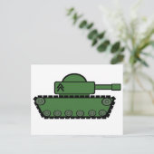 Militaire tank briefkaart (Staand voorkant)