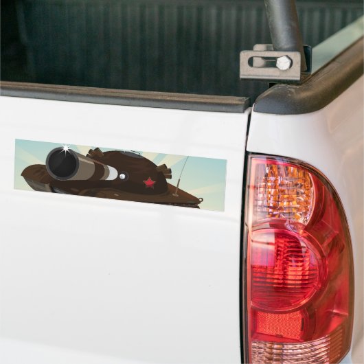 Militaire tank bumpersticker (Op Truck)