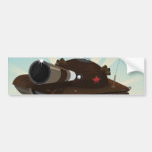 Militaire tank bumpersticker (Voorkant)