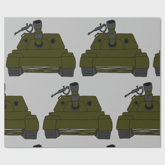 Militaire tank cadeaupapier (Vlak)
