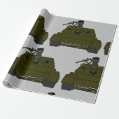 Militaire tank cadeaupapier (Uitgerold)