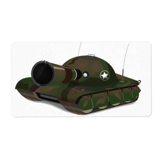 Militaire tank etiket (Voorkant)