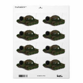 Militaire tank etiket (Full Sheet)