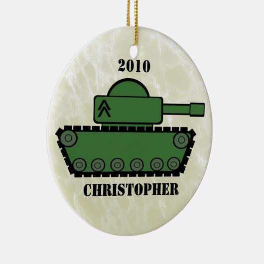 Militaire tank keramisch ornament (Rechts)